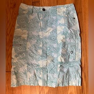 Floral Cargo Skirt - Sporty Grey Green Skirt 💚🩶💚🩶
